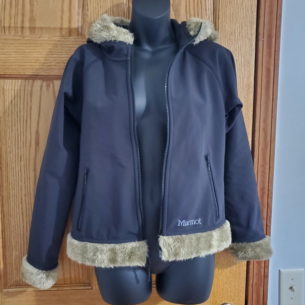 💖SOLD💖 Marmot Fur-Trim Jacket | Black